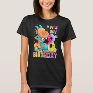 8 Jahre alte Mädchen Teens Niedlicher Drache 8. Bi T-Shirt