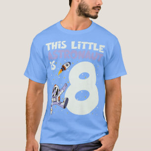 8 Jahre alter Astronautenjunge Weltraum 8. Tag Dab T-Shirt