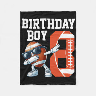 8 Jahre alter Boy Football Player 8. Fußball Gebur Fleecedecke