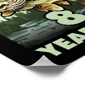 8 Jahre alter Fischer O'fishalle 8 Fischen 8. Gebu Poster (Ecke)