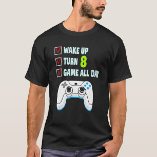 8 Jahre alter Junge Gamer Geburtstagsparty 8. Gebu T-Shirt