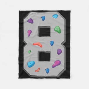 8 Jahre alter Kletterer Geburtstag Bouldering Klet Fleecedecke