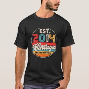 8 Jahre alter Tag Geboren im Jahr 2014 Vintag 8. G T-Shirt