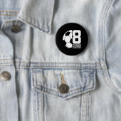 8 Jahre Awesome Fußball 8. Geburtstag Button (Beispiel)