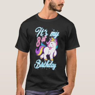 8 Jahre Einhorn-Outfit für den 8. Geburtstag T-Shirt