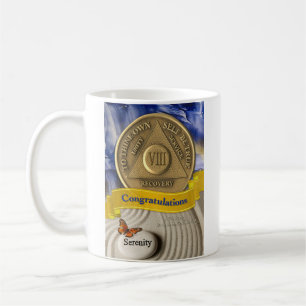 8 Jahre INDIVIDUELLE NAME OM Jubiläumsfeier Kaffeetasse