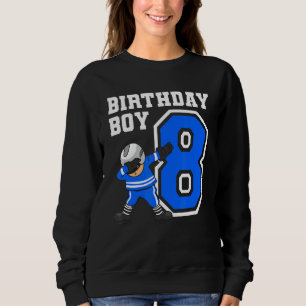 8 Jahre Junge Eishockey Spieler 8. Geburtstag Kind Sweatshirt