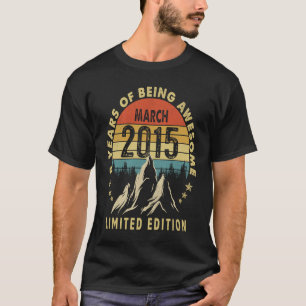 8 Jahre Phantastisch seit März 2015 8. Geburtstag T-Shirt