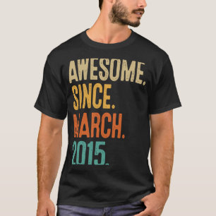 8 Jahre Phantastisch seit März 2015 8. Geburtstag T-Shirt
