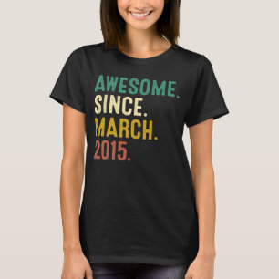 8 Jahre Phantastisch seit März 2015 8. Geburtstag T-Shirt