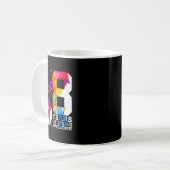 8 Jahre Phantastischer Bowling 8. Geburtstag Kaffeetasse (Vorderseite Links)