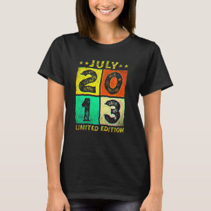 8 Jahre Vintag im Juli 2013 8. Geburtstag T-Shirt