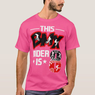 8-jährig Bike Riders Bmx Geburtstagsparty Decorati T-Shirt
