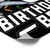 8-jährige Kinder Jungen 8. Geburtstag Baseball Dab Poster (Ecke)