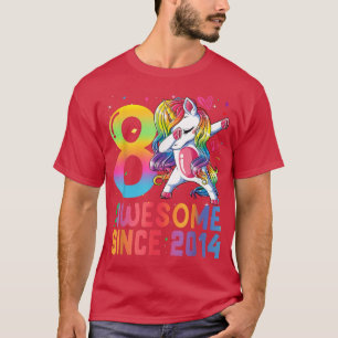8-jährige Mädchen Phantastisch seit 2014 Dabbing U T-Shirt