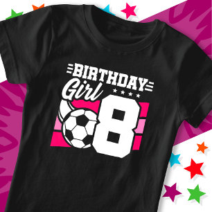 8-jähriges Fußball-Party 8. Geburtstagskind T-Shirt