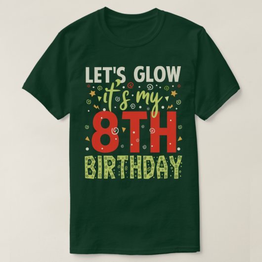 8-jähriges Geburtstagsgeschenk T-Shirt (Design vorne)