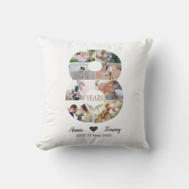 8-jähriges Hochzeitstag Kissen