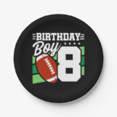 8-jähriges Party Thema 8. Geburtstag Junge Pappteller (Vorderseite)