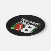 8-jähriges Party Thema 8. Geburtstag Junge Pappteller (Schrägansicht)