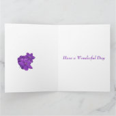 8. Jubiläum, Clematis Karte (Innenseite)