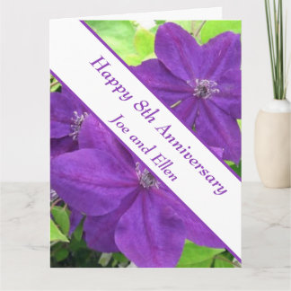 8. Jubiläum, Clematis Karte