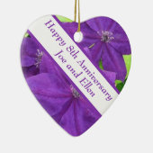 8. Jubiläum, Clematis Keramik Ornament (Rechts)