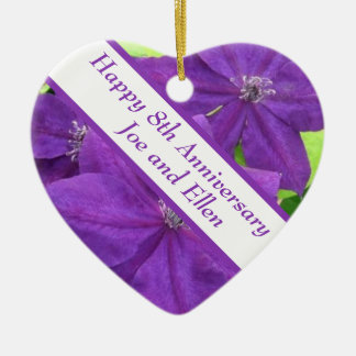 8. Jubiläum, Clematis Keramik Ornament