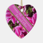 8. Jubiläum, Clematis Keramik Ornament (Rechts)