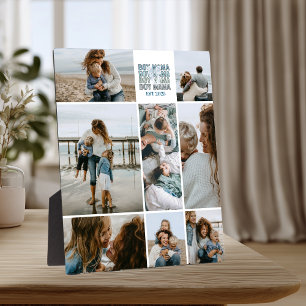8 Kinder Mama Benutzerdefinierte Fotocollage Fotoplatte