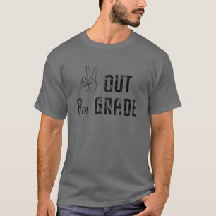 8. Klasse Abschluss Geschenk Idee Frieden aus der T-Shirt