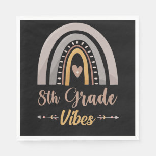 8. Klasse Stimmung Eighth Grade Zurück zur Schule Serviette
