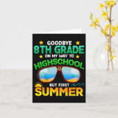 8. Klasse Weg zur High School Grad erste Sommer Gr Karte (Gelbe Blume)