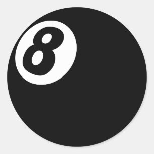 8 Kugelaufkleber Runder Aufkleber