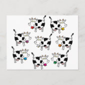 8 Kuh Frau Postkarte (Vorderseite)