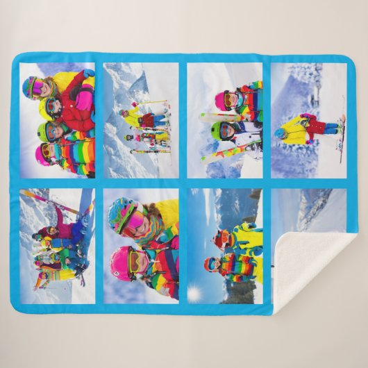 8 Landscape Foto Collage Azure Sherpadecke (Vorderseite (Horizontal))