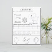 8 Learn To Spell Letter E Teacher Home Schooling (Stehend Vorderseite)