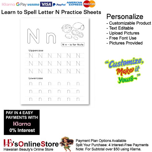 8 Learn To Spell Letter N Teacher Home Schooling