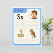 8 Learn To Spell Letter S Teacher Home Schooling (Stehend Vorderseite)