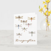 8 Libellen Karte (Gelbe Blume)