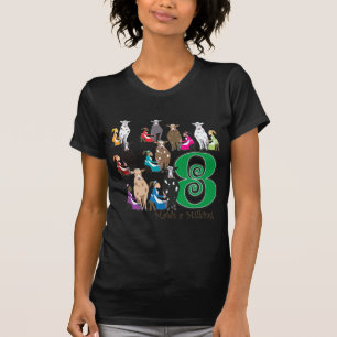 8 Mädchen-Melken T-Shirt