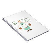 8 Maid A-Milking Notizblock (Rechte Seite)