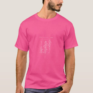 8 Man Rudert Muschel Skulptur Patentboot Kunst T-Shirt