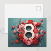 8 MÄRZ FEIERTAGSPOSTKARTE (Vorne/Hinten)