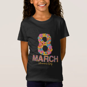 8. März – Frauentag Florale Kunst T-Shirt