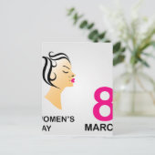 8 März Internationaler Frauentag Postkarte (Stehend Vorderseite)