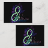 8 MÄRZ MITTEILUNGSKARTE (Vorne/Hinten)