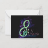 8 MÄRZ MITTEILUNGSKARTE (Vorderseite)