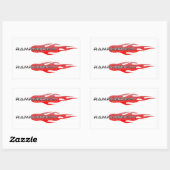8 Medium Decal / Stickers - RampageShop.com Logo (Blatt)