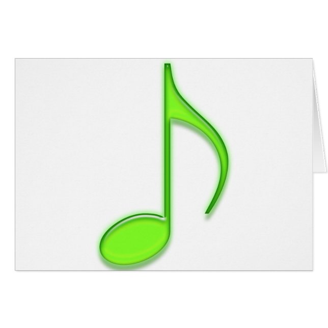 8. Merken Sie große Limone grüne musikalische (Vorderseite (Horizontal))
